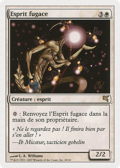 Blinking Spirit (French) - "Esprit fugace", Magic Encyclopedia 2005 (Salvat/Hachette) C49