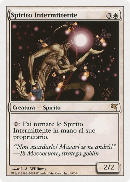 Blinking Spirit (Italian) - "Spirito Intermittente", Magic Encyclopedia 2005 (Salvat/Hachette) C49