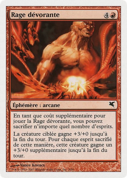 Devouring Rage (French) - "Rage dévorante", Magic Encyclopedia 2005 (Salvat/Hachette) C5