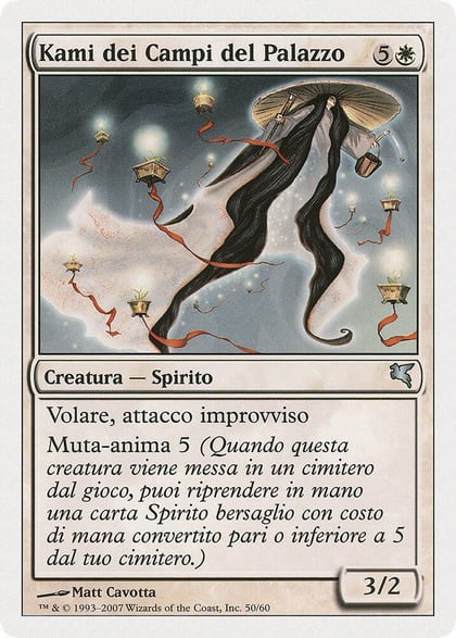 Kami of the Palace Fields (Italian) - "Kami dei Campi del Palazzo" (C50), Magic Encyclopedia 2005 (Salvat/Hachette) C50