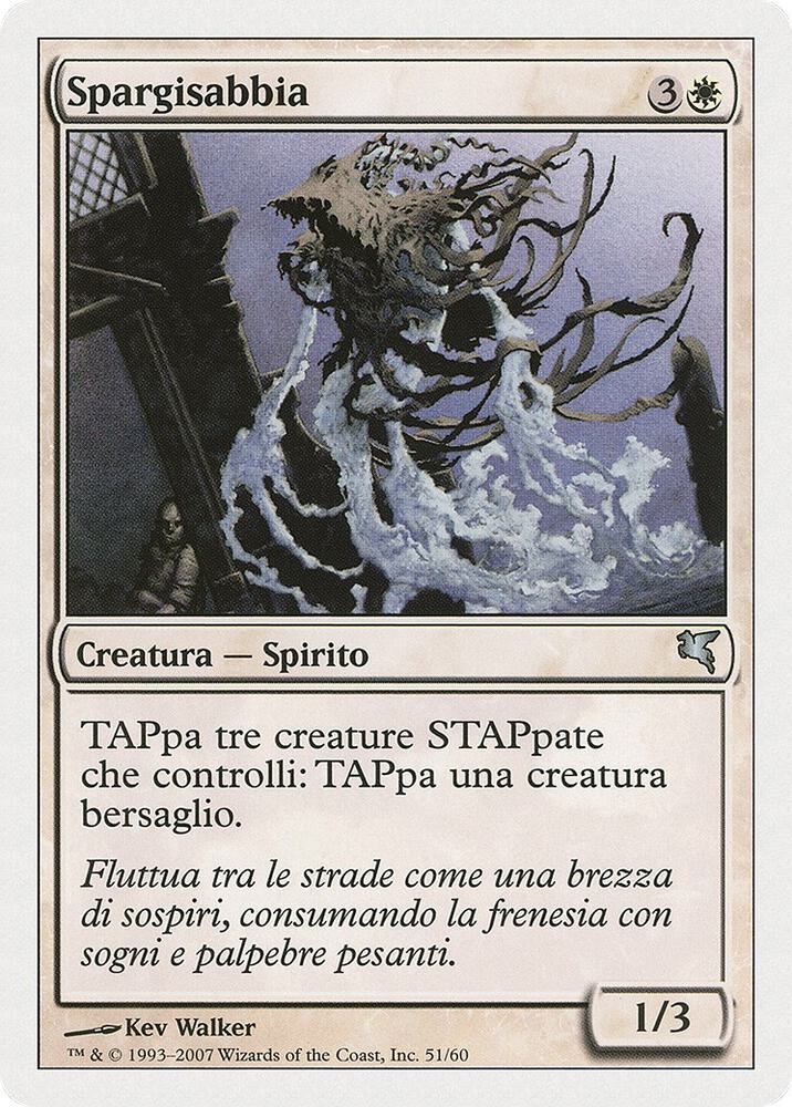 Sandsower (Italian) - "Spargisabbia" (C51), Magic Encyclopedia 2005 (Salvat/Hachette) C51