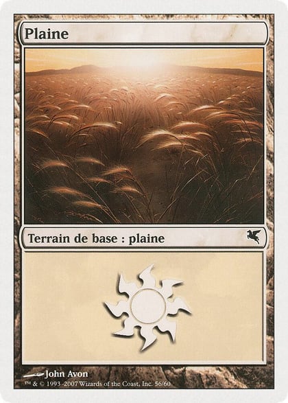 Plains (French) - "Plaine" (C56), Magic Encyclopedia 2005 (Salvat/Hachette) C56