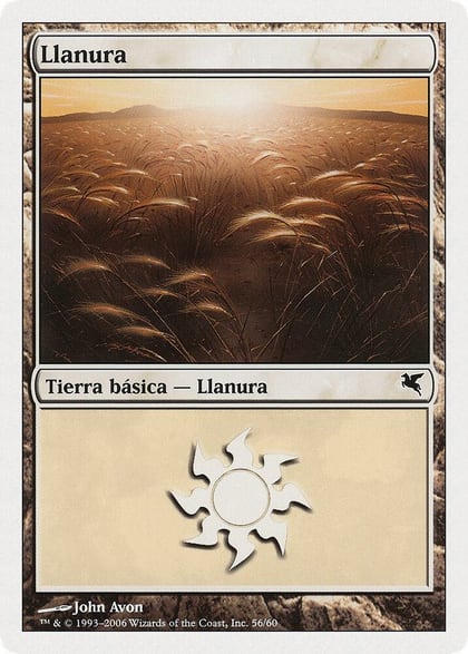 Plains (Spanish) - "Llanura" (C56), Magic Encyclopedia 2005 (Salvat/Hachette) C56