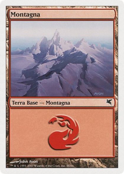 Mountain (Italian) - "Montagna" (C58), Magic Encyclopedia 2005 (Salvat/Hachette) C58