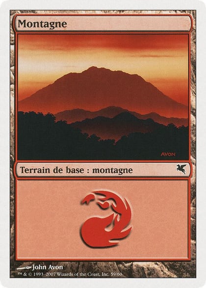 Mountain (French) - "Montagne" (C59), Magic Encyclopedia 2005 (Salvat/Hachette) C59