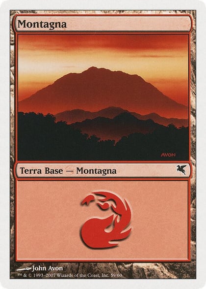 Mountain (Italian) - "Montagna" (C59), Magic Encyclopedia 2005 (Salvat/Hachette) C59