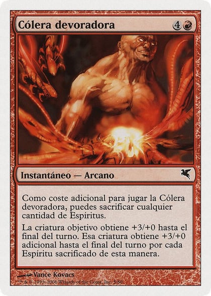 Devouring Rage (Spanish) - "Cólera devoradora", Magic Encyclopedia 2005 (Salvat/Hachette) C5