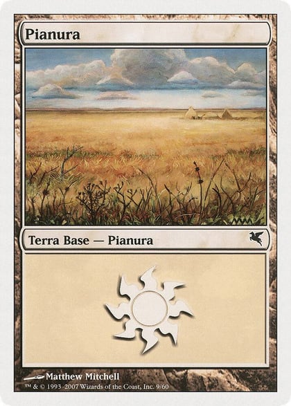 Plains (Italian) - "Pianura" (C9), Magic Encyclopedia 2005 (Salvat/Hachette) C9