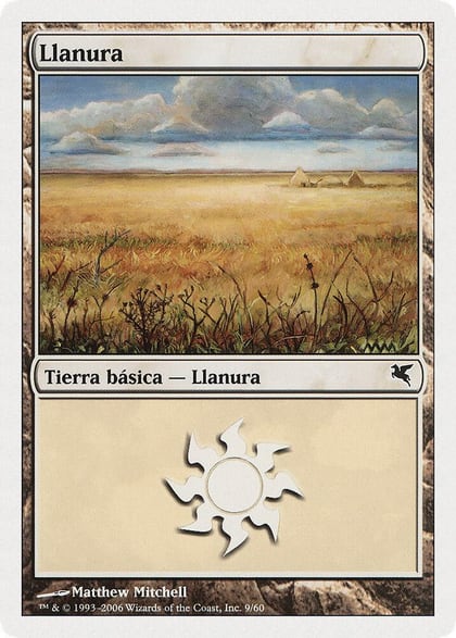 Plains (Spanish) - "Llanura" (C9), Magic Encyclopedia 2005 (Salvat/Hachette) C9