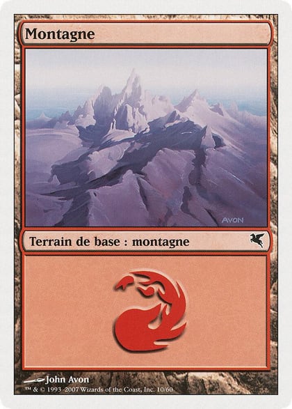 Mountain (French) - "Montagne" (D10), Magic Encyclopedia 2005 (Salvat/Hachette) D10