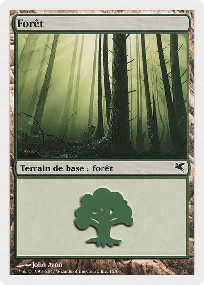 Forest (French) - "Foret" (D12), Magic Encyclopedia 2005 (Salvat/Hachette) D12