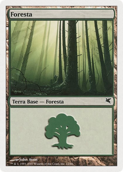 Forest (Italian) - "Foresta" (D12), Magic Encyclopedia 2005 (Salvat/Hachette) D12