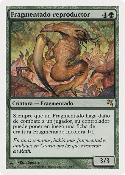 Brood Sliver (Spanish) - "Fragmentado reproductor", Magic Encyclopedia 2005 (Salvat/Hachette) D13