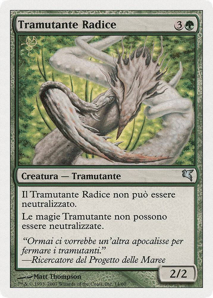 Root Sliver (Italian) - "Tramutante Radice", Magic Encyclopedia 2005 (Salvat/Hachette) D14