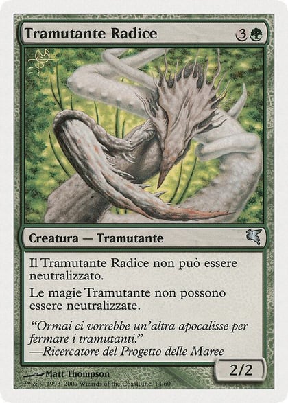 Root Sliver (Italian) - "Tramutante Radice", Magic Encyclopedia 2005 (Salvat/Hachette) D14