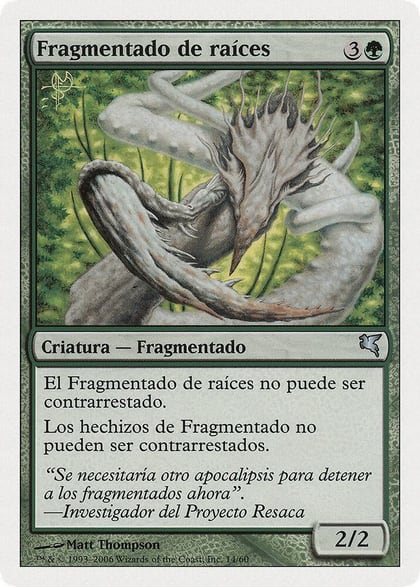 Root Sliver (Spanish) - "Fragmentado de raíces", Magic Encyclopedia 2005 (Salvat/Hachette) D14