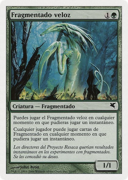 Quick Sliver (Spanish) - "Fragmentado veloz", Magic Encyclopedia 2005 (Salvat/Hachette) D16