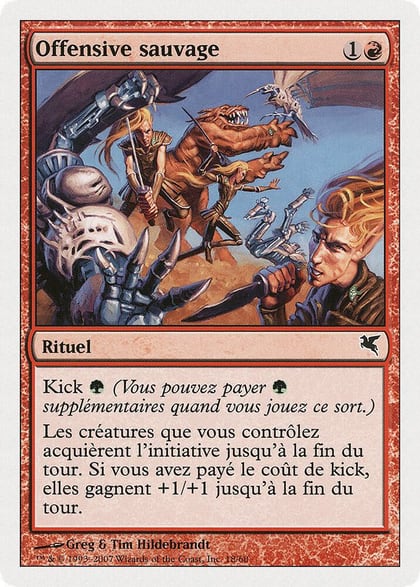Savage Offensive (French) - "Offensive sauvage", Magic Encyclopedia 2005 (Salvat/Hachette) D18