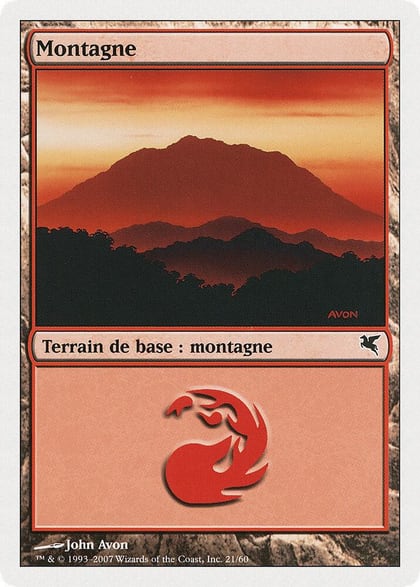 Mountain (French) - "Montagne" (D21), Magic Encyclopedia 2005 (Salvat/Hachette) D21