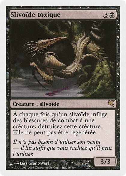 Toxin Sliver (French) - "Slivoïde toxique", Magic Encyclopedia 2005 (Salvat/Hachette) D25