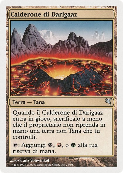 Darigaaz's Caldera (Italian) - "Calderone di Darigaaz", Magic Encyclopedia 2005 (Salvat/Hachette) D26