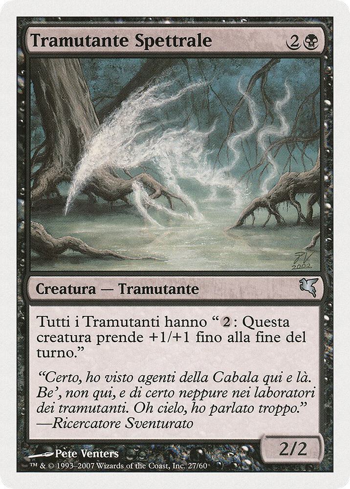 Spectral Sliver (Italian) - "Tramutante Spettrale", Magic Encyclopedia 2005 (Salvat/Hachette) D27