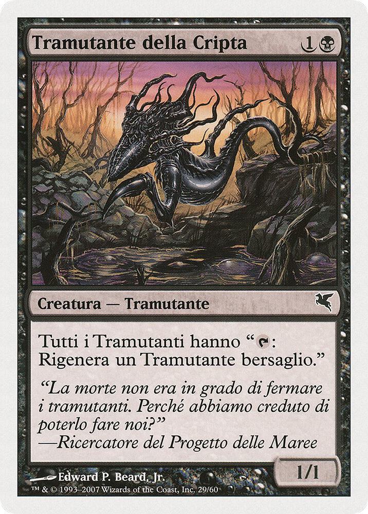 Crypt Sliver (Italian) - "Tramutante della Cripta", Magic Encyclopedia 2005 (Salvat/Hachette) D29