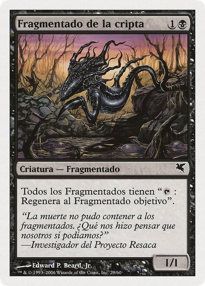 Crypt Sliver (Spanish) - "Fragmentado de la cripta", Magic Encyclopedia 2005 (Salvat/Hachette) D29
