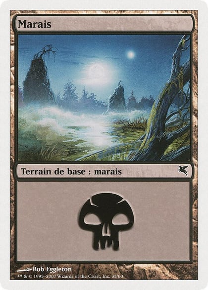 Swamp (French) - "Marais" (D33), Magic Encyclopedia 2005 (Salvat/Hachette) D33
