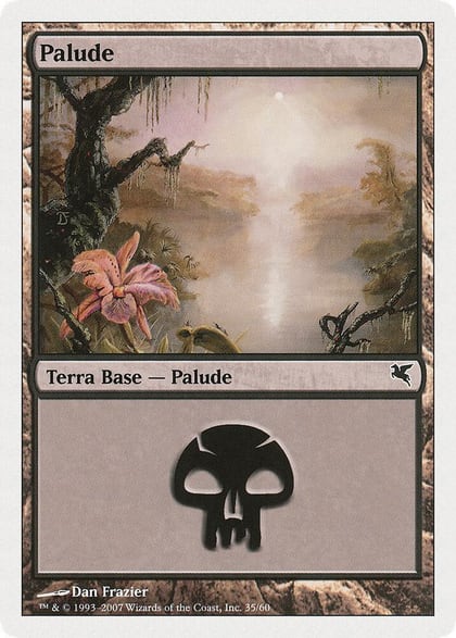 Swamp (Italian) - "Palide" (D35), Magic Encyclopedia 2005 (Salvat/Hachette) D35
