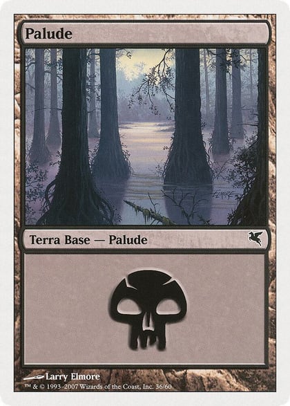 Swamp (Italian) - "Palide" (D36), Magic Encyclopedia 2005 (Salvat/Hachette) D36