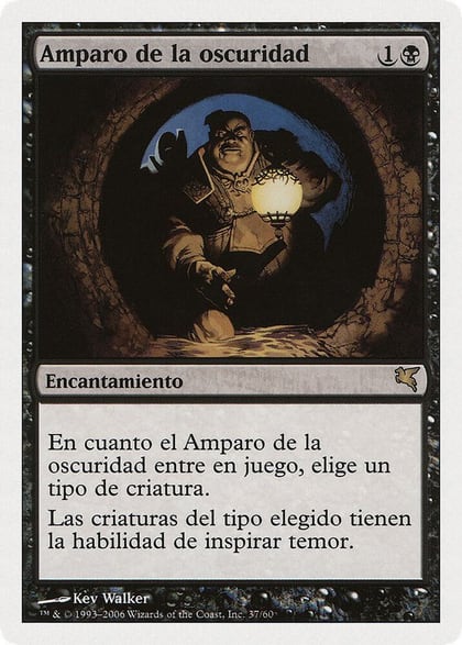 Cover of Darkness (Spanish) - "Amparo de la oscuridad", Magic Encyclopedia 2005 (Salvat/Hachette) D37