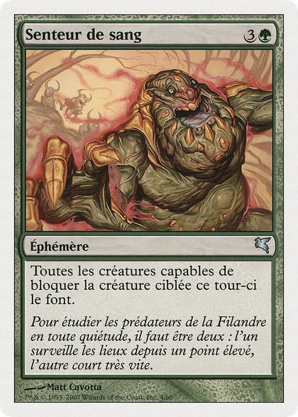 Bloodscent (French) - "Senteur de sang", Magic Encyclopedia 2005 (Salvat/Hachette) D4