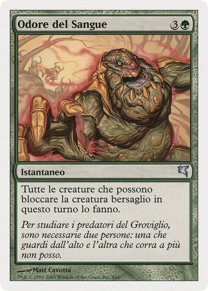 Bloodscent (Italian) - "Odore del Sangue", Magic Encyclopedia 2005 (Salvat/Hachette) D4