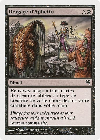 Aphetto Dredging (French) - "Dragage d'Aphetto", Magic Encyclopedia 2005 (Salvat/Hachette) D40