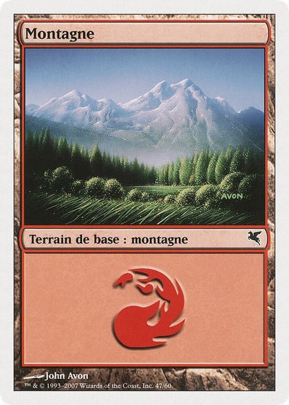 Mountain (French) - "Montagne" (D47), Magic Encyclopedia 2005 (Salvat/Hachette) D47