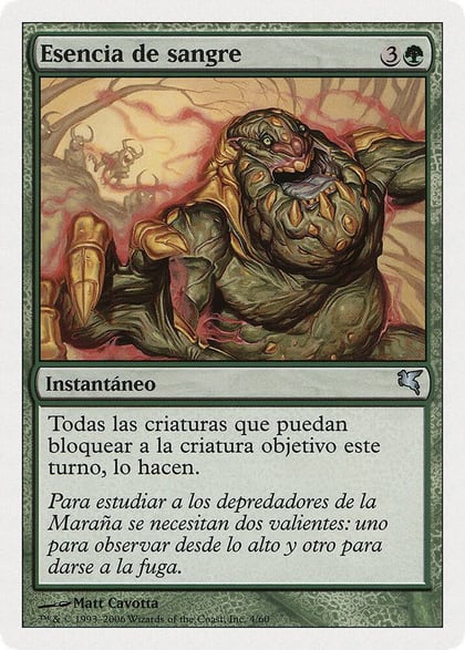 Bloodscent (Spanish) - "Esencia de sangre", Magic Encyclopedia 2005 (Salvat/Hachette) D4