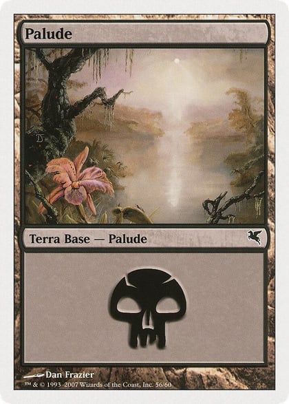 Swamp (Italian) - "Palide" (D56), Magic Encyclopedia 2005 (Salvat/Hachette) D56