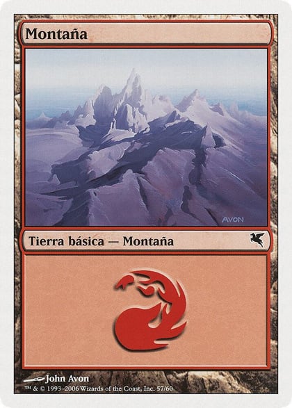 Mountain (Spanish) - "Montana" (D57), Magic Encyclopedia 2005 (Salvat/Hachette) D57