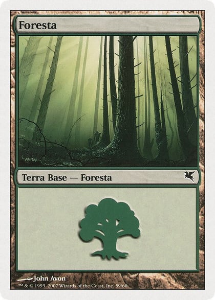 Forest (Italian) - "Foresta" (D59), Magic Encyclopedia 2005 (Salvat/Hachette) D59