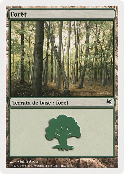 Forest (French) - "Foret" (D60), Magic Encyclopedia 2005 (Salvat/Hachette) D60