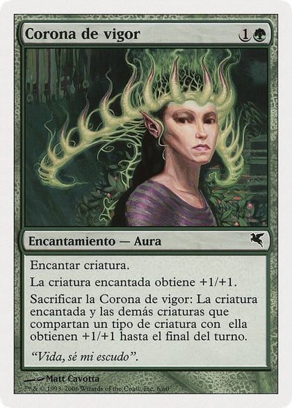 Crown of Vigor (Spanish) - "Corona de vigor", Magic Encyclopedia 2005 (Salvat/Hachette) D6