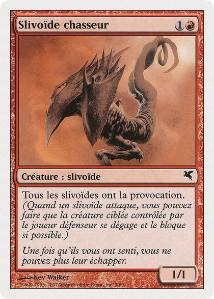 Hunter Sliver (French) - "Slivoïde chasseurr", Magic Encyclopedia 2005 (Salvat/Hachette) D7