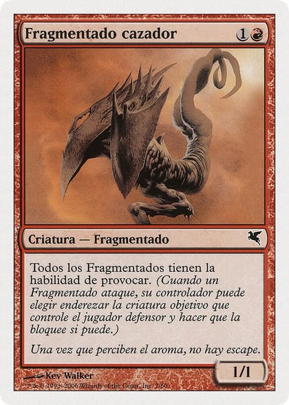 Hunter Sliver (Spanish) - "Fragmentado cazador", Magic Encyclopedia 2005 (Salvat/Hachette) D7