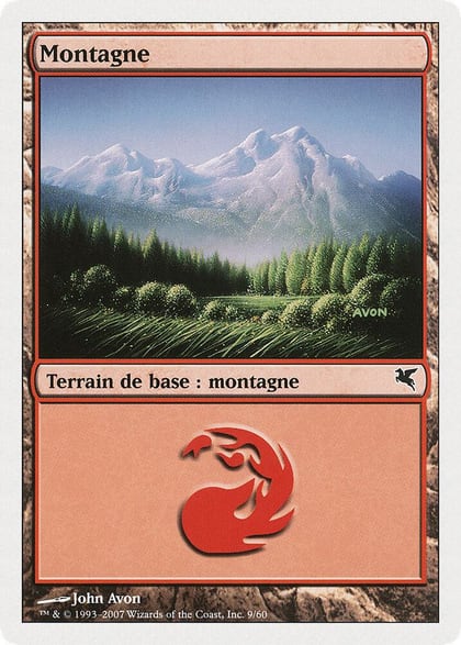 Mountain (French) - "Montagne" (D9), Magic Encyclopedia 2005 (Salvat/Hachette) D9