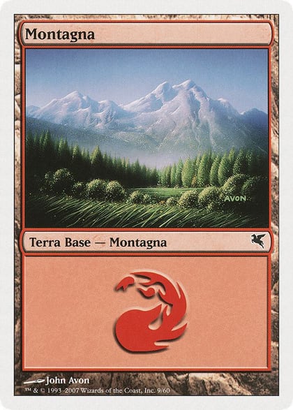 Mountain (Italian) - "Montagna" (D9), Magic Encyclopedia 2005 (Salvat/Hachette) D9