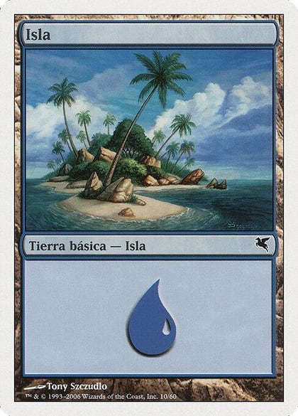 Island (Spanish) - "Isla" (E10), Magic Encyclopedia 2005 (Salvat/Hachette) E10