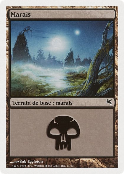 Swamp (French) - "Marais" (E11), Magic Encyclopedia 2005 (Salvat/Hachette) E11