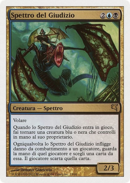 Doomsday Specter (Italian) - "Spettro del Giudizio", Magic Encyclopedia 2005 (Salvat/Hachette) E13