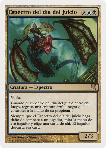 Doomsday Specter (Spanish) - "Espectro del día del juicio", Magic Encyclopedia 2005 (Salvat/Hachette) E13